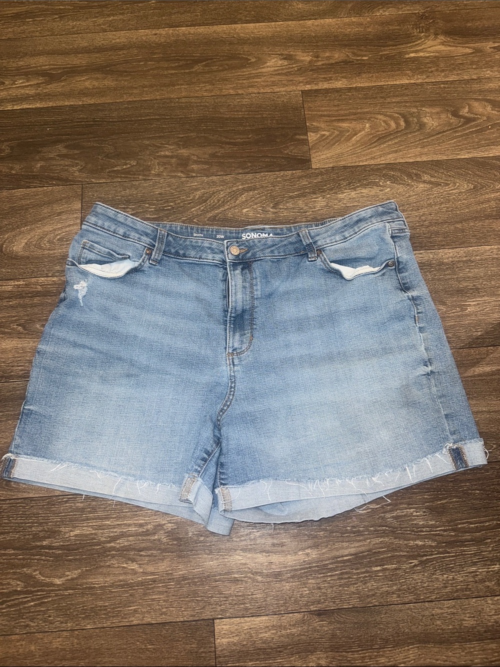 Sonoma Light Wash Denim Shorts - Picture 1 of 7
